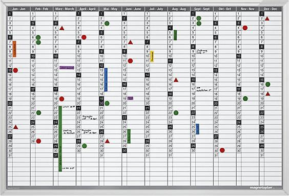 Produktbild Magnetoplan Jahresplaner (120 x 90 cm)