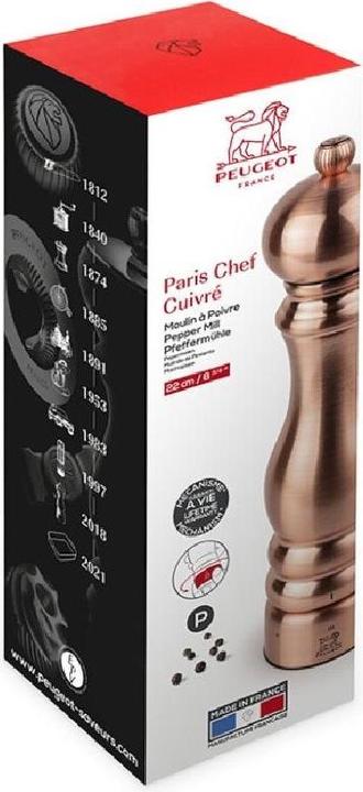 Actual product image Peugeot Pepper mill Paris Chef 22 cm, copper (Pepper)