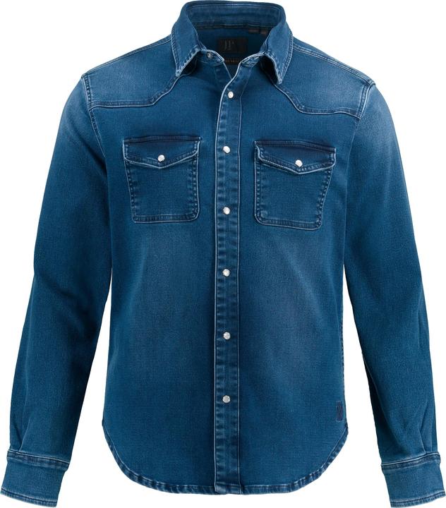 JP1880 Jeanshemd, FLEXNAMIC®, Denim, Langarm, Kentkragen, Modern Basic Fit, Western Look