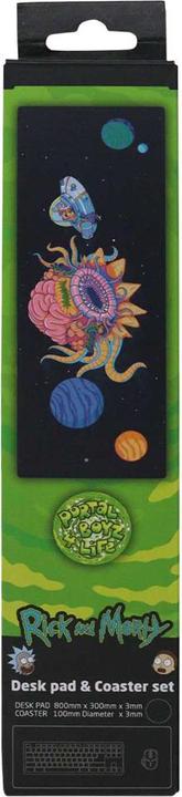 Immagine prodotto Fanattik Rick & Morty set sous-mains revêtu & sous-verre Cosmos