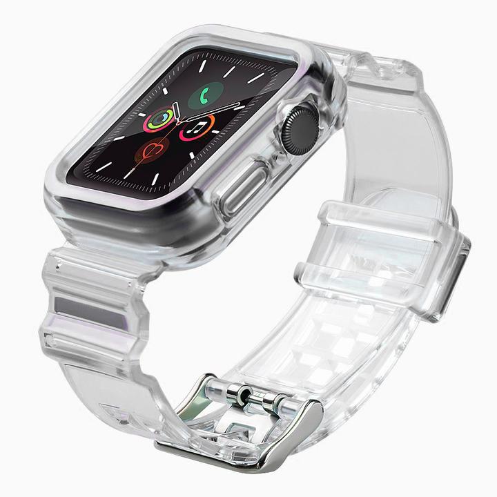 Produktbild Hurtel Strap Light Set replacement band strap case for Watch 3 42mm / Watch 2 42mm black (TPU)