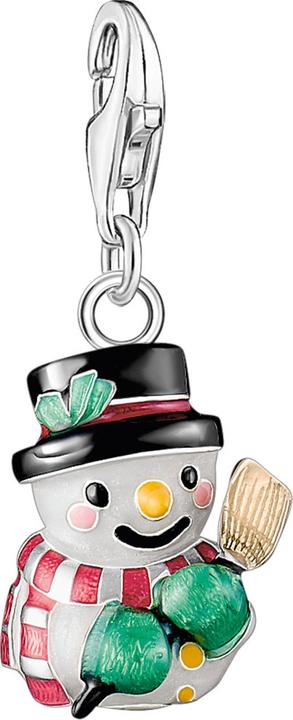 Thomas Sabo Schneemann-Charm (Kaltemail, Recyceltes 925 Silber)
