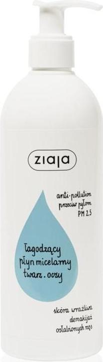 Image du produit Ziaja Liquide micellaire apaisant pour le visage et les yeux 390ml (Chiffons de nettoyage, 390 ml)