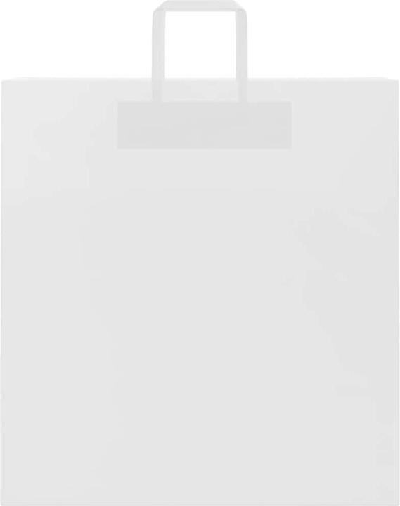 Immagine prodotto VidaXL Sacchetti di carta kraft 250 pezzi con manico bianco 45x17x48 cm (Borsa da regalo, 250 x)