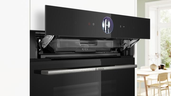 Actual product image Bosch Hausgeräte Bosch Series 8, Built-in Steam Oven, 60 x 60 cm, Black HSG7261B1