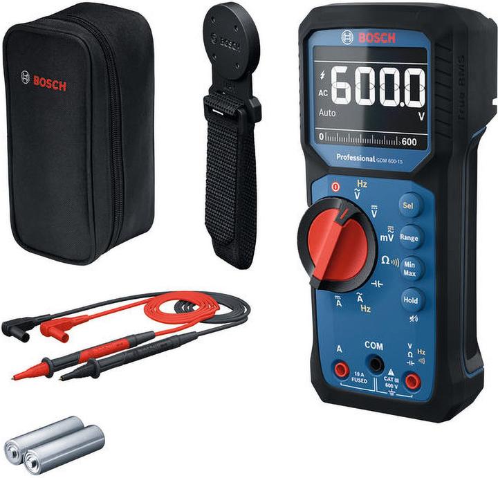 Produktbild Bosch Hausgeräte Multimeter GDM 600-15 0601077301 +MH1 (CAT III 600V)