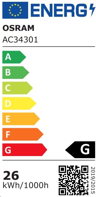 Energy Label Osram Dulux (2G10, 24 W, 1700 lm, 1 x, A)