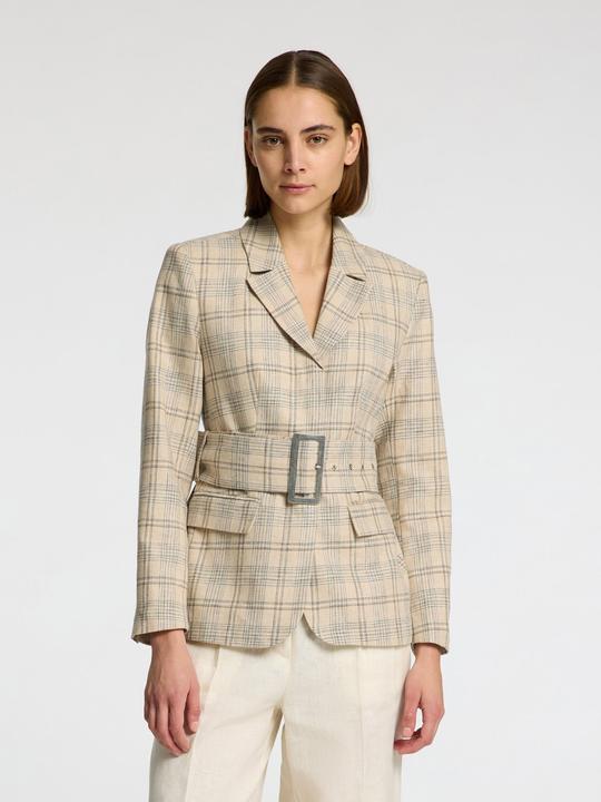 Immagine prodotto Selected Femme Leinenmix Karo Slim Fit Blazer (34)