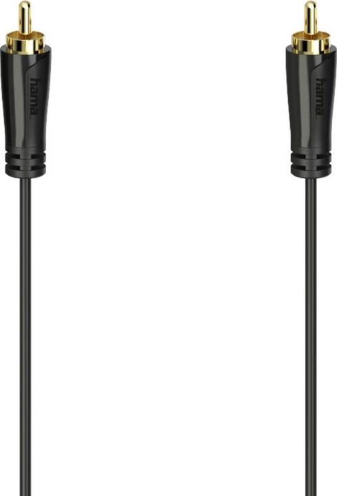 Produktbild Hama Video-Kabel, Cinch-Stecker - Cinch-Stecker, vergoldet, 1,5 m (1.50 m, Cinch)