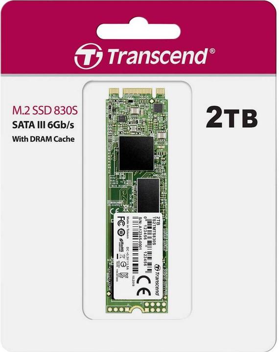 Productafbeelding Transcend 830S SSD 2 TB (2000 GB, M.2 2280)