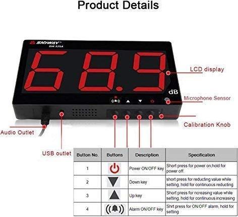 Produktbild Fdit Schallpegelmesser mit LED Display