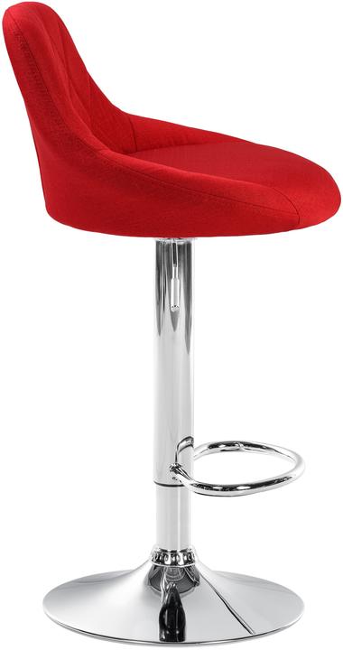 Image du produit CLP Tabouret de bar Lazio tissu, rouge