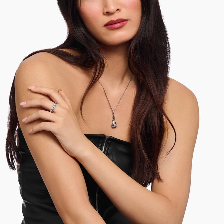 Immagine prodotto Thomas Sabo Anhänger Midnight Rose Silber (Argento 925)