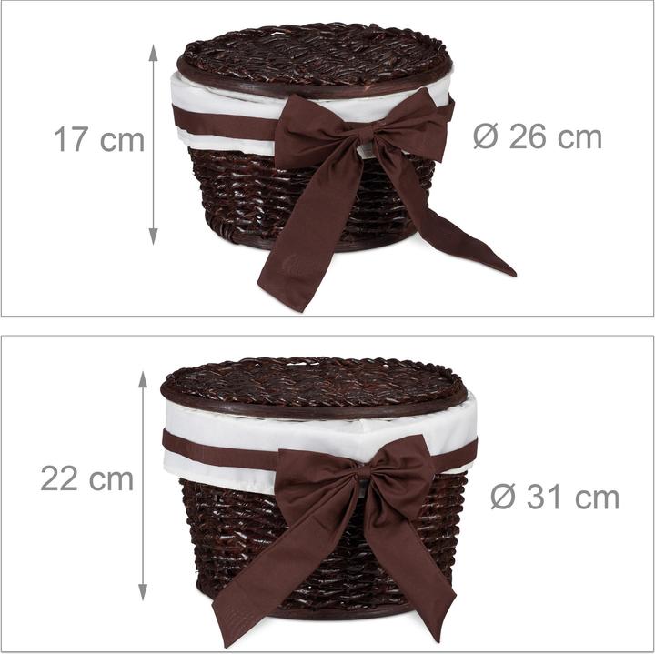 Productafbeelding Relaxdays Badmandje (2 x, 31 x 31 x 22 cm)