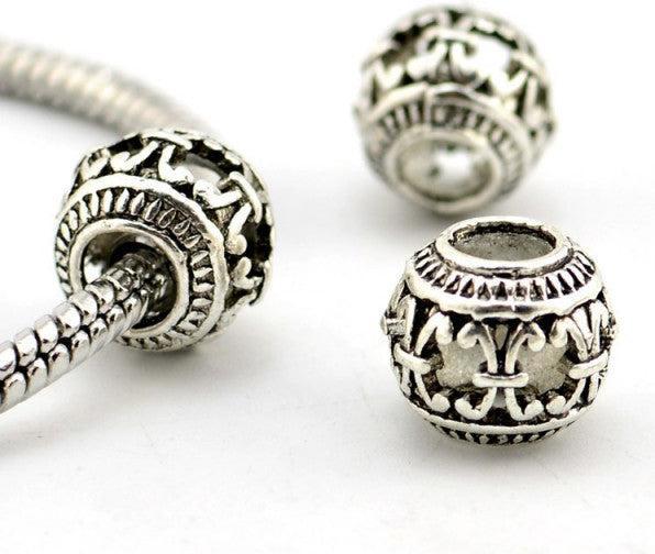 Hermex Germanische mystische Muster Bead - Silbrig (Zink-Legierung)