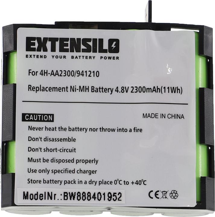 Image du produit XCell Batterie médicale de rechange pour Compex 941210, 941213, 4H-AA1500, 4H-AA2000 - 2300mAh, 4,8V, NiMH (1 pcs, 2300 mAh, Batterie)