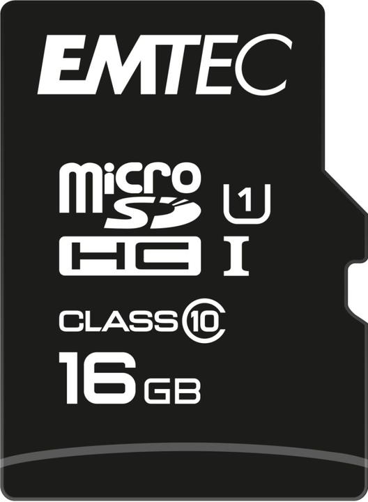 Actual product image Emtec Gold+ Flash memory card (16 GB, SDHC, U1, UHS-I)