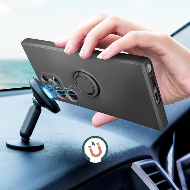 Actual product image Avizar Soft Touch Mobile Phone Case with Ring Holder Series (Samsung Galaxy S23 Ultra)