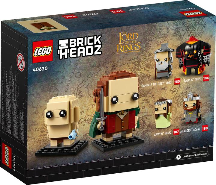 Produktbild LEGO Brickheadz Frodo & Gollum (40630, LEGO Brickheadz)