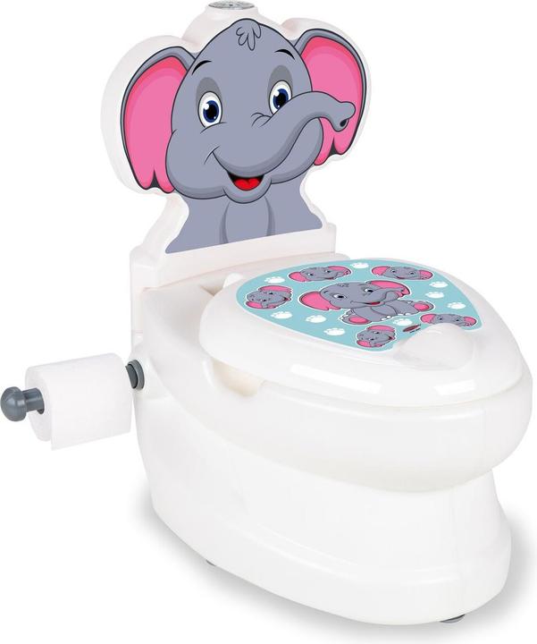 Image du produit Jamara Mes petites toilettes Eléphant avec son de chasse d'eau et support de papier toilette