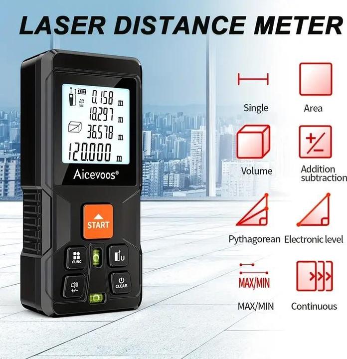 Image du produit Cbx Télémètre laser intelligent 50m, mini télémètre numérique (50 m)