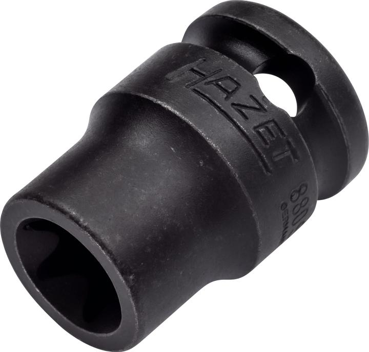 Actual product image HAZET Impact socket ∙ TORX 880S-E12 ∙ Square, hollow 10 mm (3/8 inch) ∙ Outside TORX profile ∙ E1… (3/8")