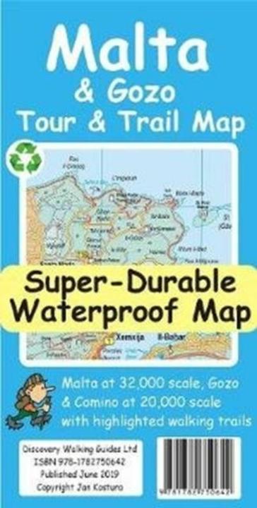 Produktbild Malta and Gozo Tour and Trail Map
