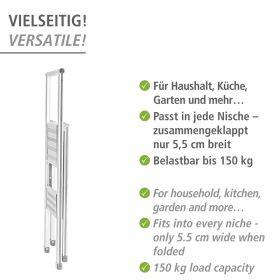 Produktbild Wenko Haushaltsleiter (Trittleiter, 44 cm)