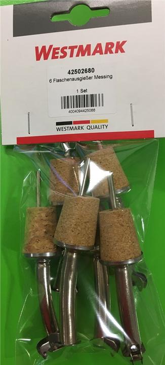Actual product image Westmark 6 pcs. Bottle spout with flap (Dosing spout + pourer)
