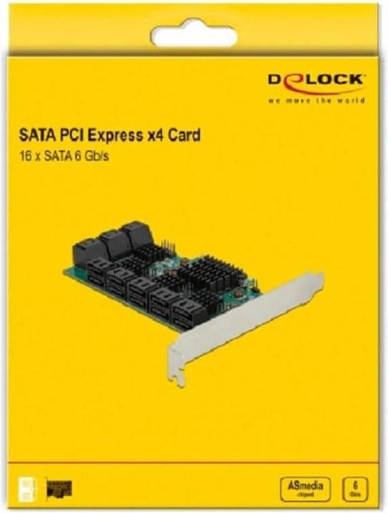 Actual product image Delock SATA PCI Express x4 Card