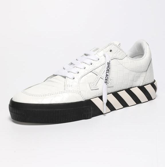 Off Low Vulcanized Calf Leather Sneaker (41)