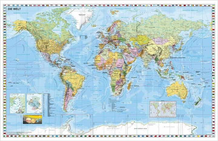 Actual product image Boots Wandktn.Gross. World map