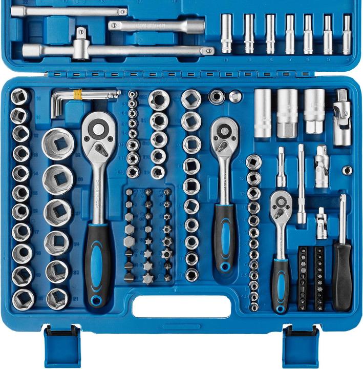 Produktbild tectake Steckschlüsselsatz (10 mm, 11 mm, 12 mm, 13 mm, 14 mm, 15 mm, 16 mm, 17 mm, 18 mm, 19 mm, 20 mm, 21 mm, 22 mm, 24 mm, 27 mm, 30 mm, 32 mm, 4 mm, 4.5 mm, 5 mm, 5.5 mm, 6 mm, 7 mm, 8 mm, 9 mm)