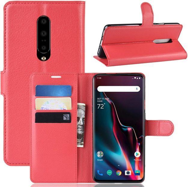 Actual product image MU Classic Litchi Leather Bookcover Series (OnePlus 7 Pro)