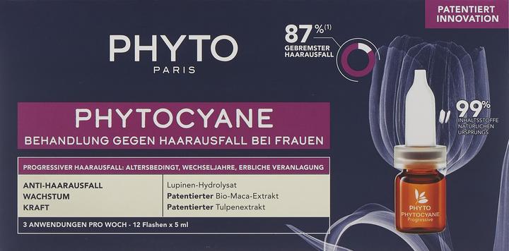 Produktbild Phyto Phytocyane Women Prog deutsch/italienisch 12 Fl 5 ml (5 ml)