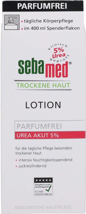 Produktbild Sebamed Trockene Haut Parfumfrei Lotion Urea 10%, 400 ml Lotion (Körperlotion, 400 ml)