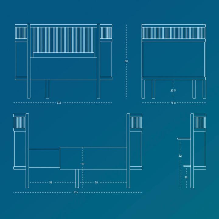 Image du produit Sebra et lit junior Wooden Edition (70 x 112,5 cm)