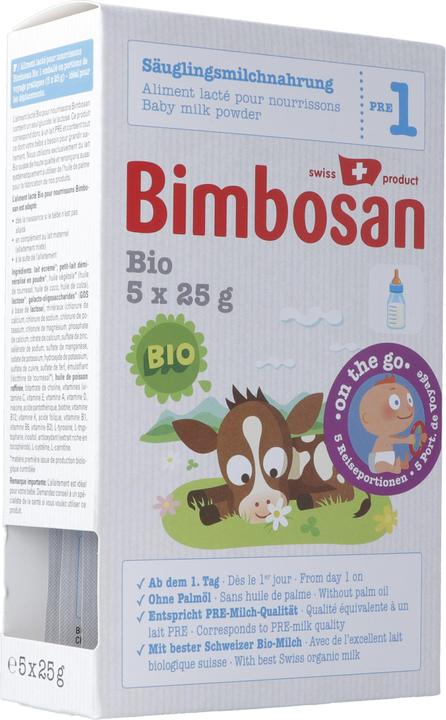 Immagine prodotto Bimbosan Bio 1 Säuglingsmilch Reiseportionen (125 g, dalla nascita)