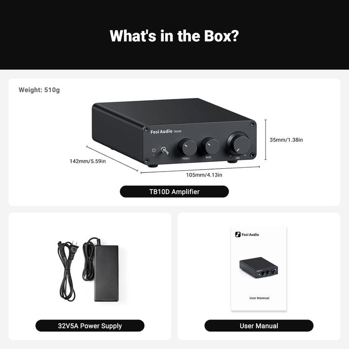 Produktbild Fosi Audio TB10D-32V (Verstärker)