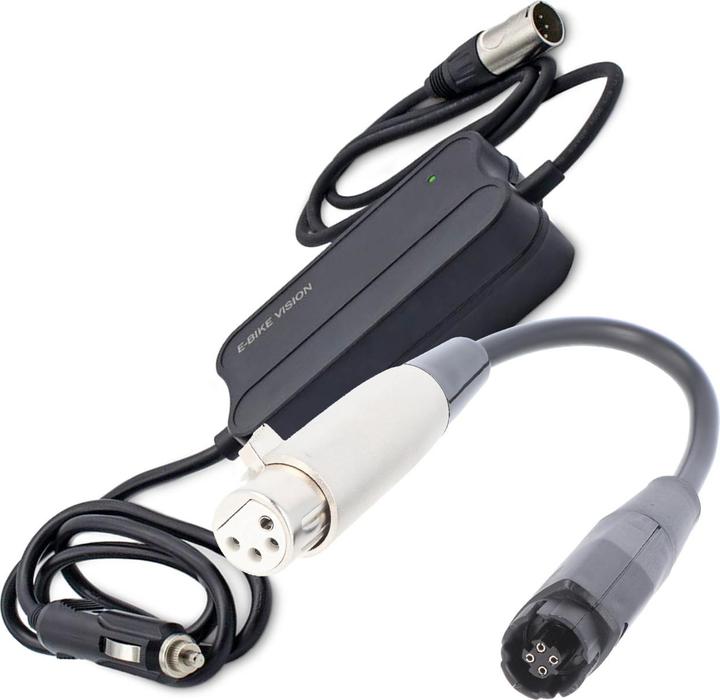 E-Bike-Vision 12V car charger only for e-bike Vision batteries for Yamaha PW-X and PW series, SE, TE battery 36V (E-bike charger)