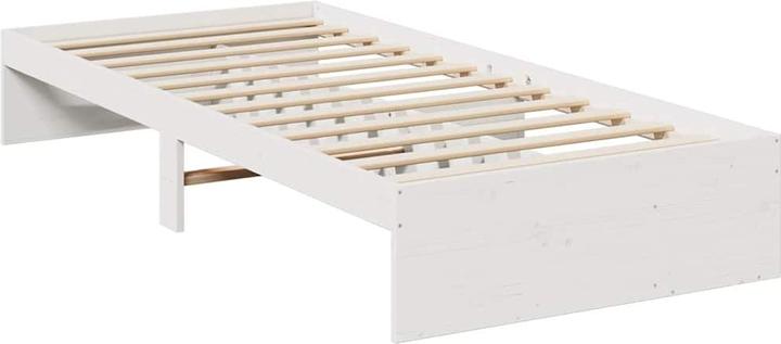 Actual product image VidaXL Day bed without mattress white 100x200 cm solid wood pine sofa bed (100 x 200 cm)