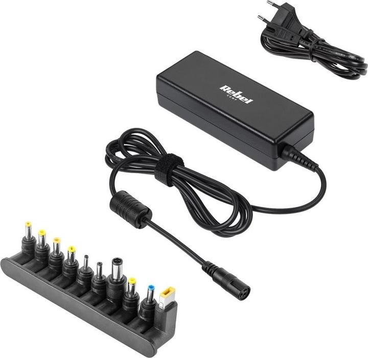 Actual product image Rebel Universal household charger for notebook/laptop 90W/18-20V black (90 W)