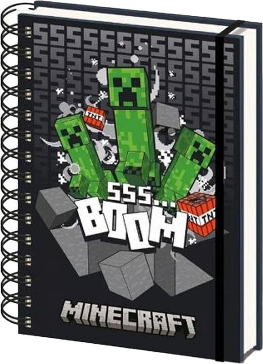 Actual product image Minecraft Sss Boom 3D & Lenticular A5 Wirebound Notebook (A5)