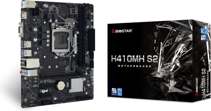 Actual product image Biostar MB H410MH S2 H510,S1200,mATX,Intel (LGA 1200, Intel H510, mATX)