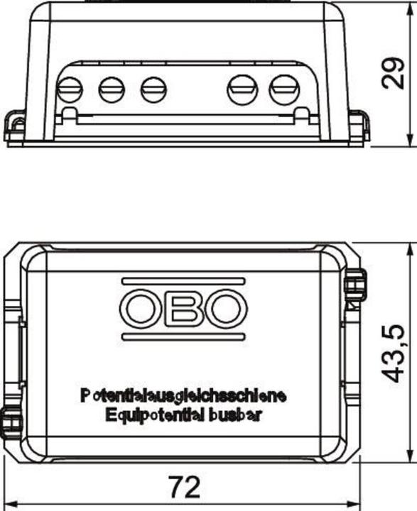 Produktbild OBO Bettermann Potentialausgl.schiene