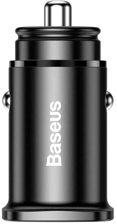 Actual product image Baseus Circular Plastic A+C 30W PPS Car Charger Black