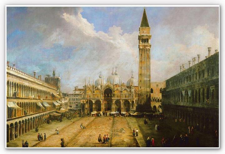 Produktbild Trenddeko Canaletto - Die Piazza San Marco (60 x 40 cm)