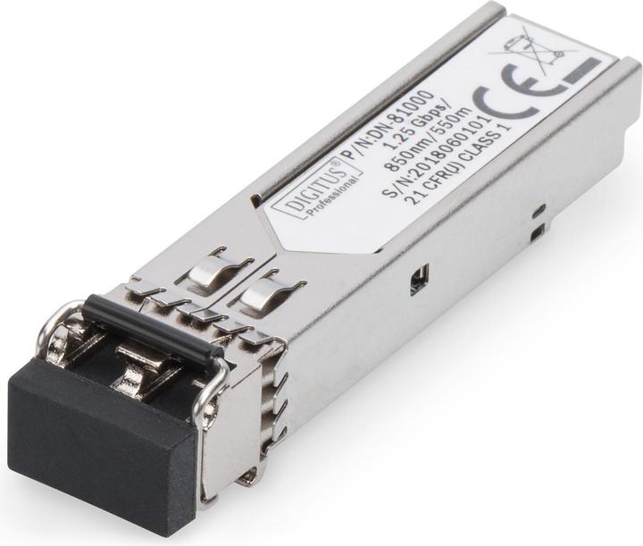 Image du produit Digitus Module mini GBIC (SFP) compatible avec HP-HPE, 1,25 Gbit/s, 0,55 km