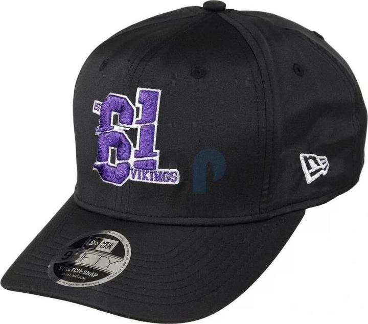 New Era NFL - Minnesota Vikings - Established Number 9Fifty Stretch Snapback Cap schwarz SM (54, 55, 56, 57)