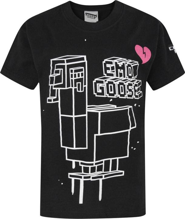 Crossy Road Jungen Official Emo Goose Kurzarm TShirt